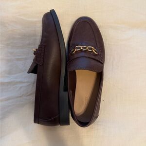 Old Navy Maroon Loafers with Chain Detail